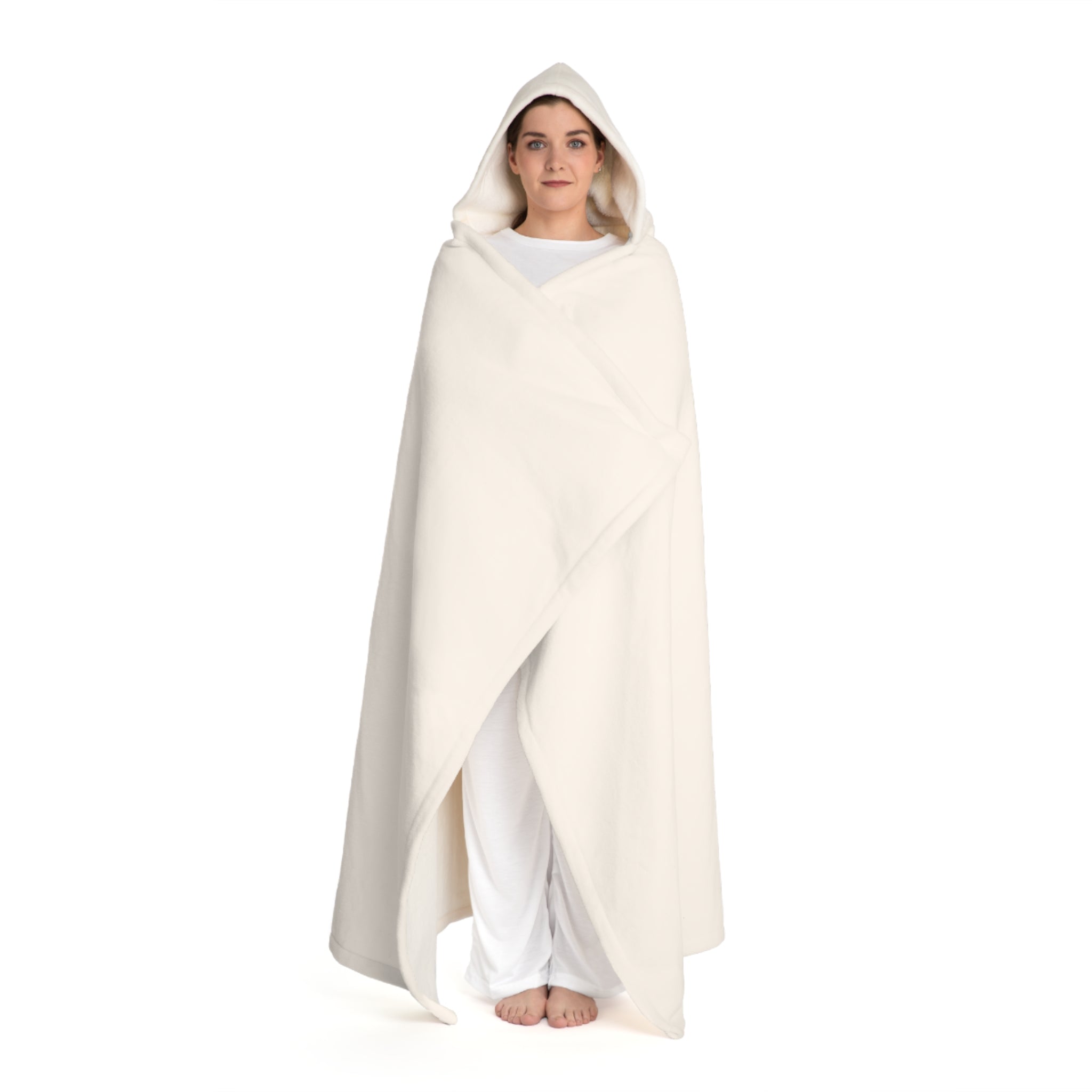 Lina Hooded Sherpa Fleece Blanket