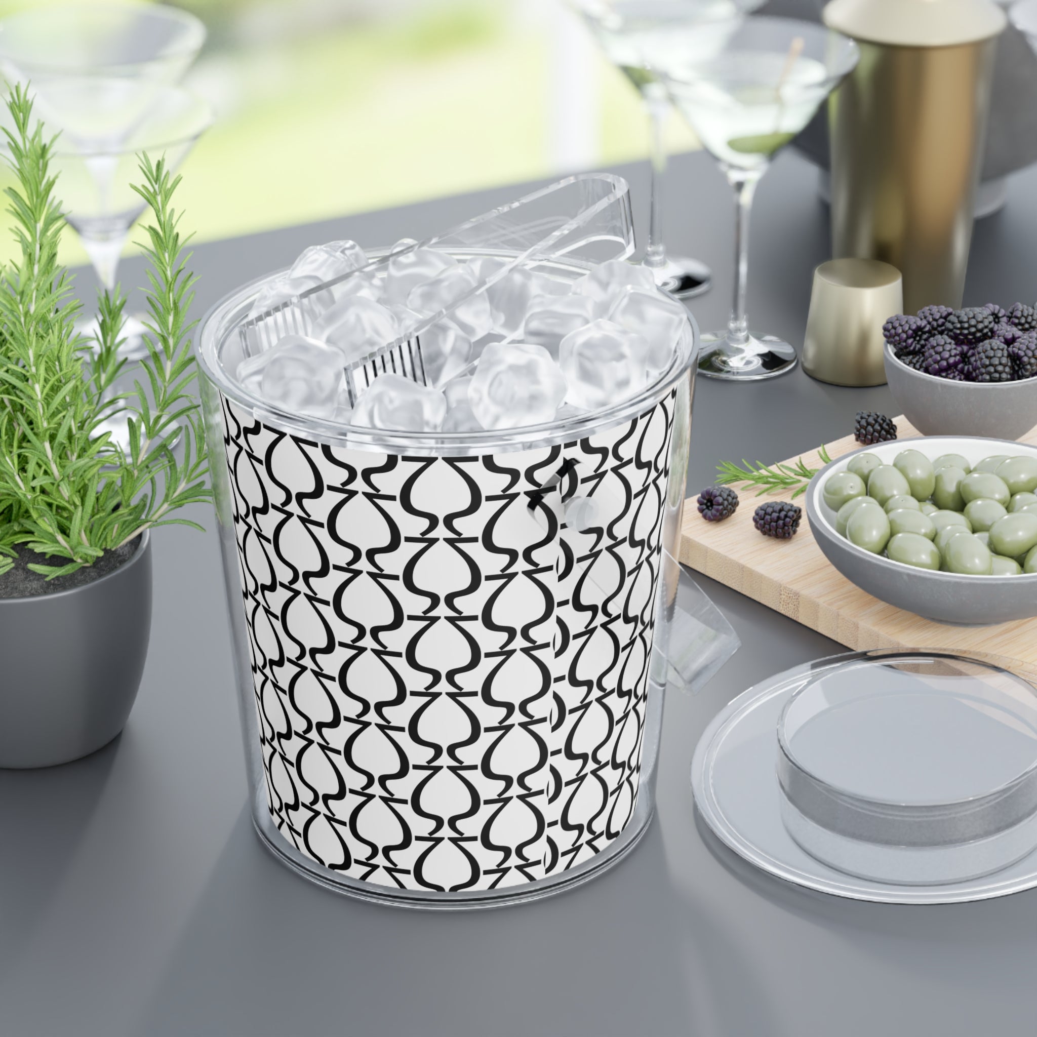 Kylie Ice Bucket with Tongs