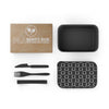 Jon Bioplastic Bento Box with Band and Utensils