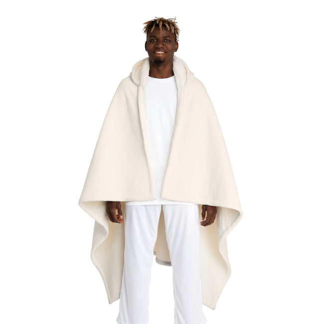 Lina Hooded Sherpa Fleece Blanket